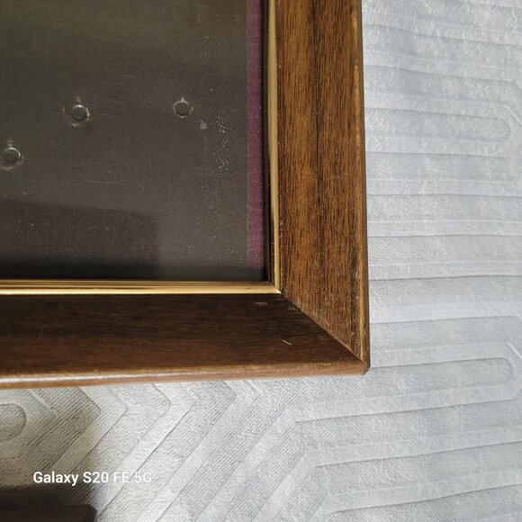 Vintage Wood Picture Photo Frames Self Standing 1970s Set of Two 2 MCM - Picture 6 of 16